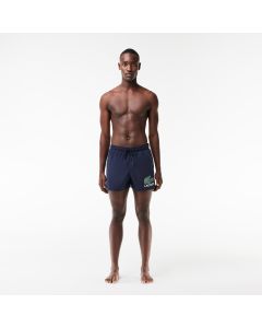 กางเกงว่ายน้ำผู้ชายลาคอสท์ พิมพ์ลายจระเข้