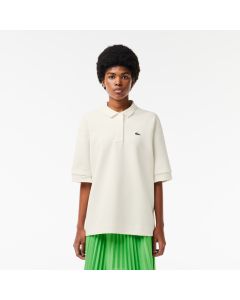 เสื้อโปโลผู้ชายลาคอสท์ ผ้าคอตตอนปิเก้สองด้าน ทรงขนาดใหญ่