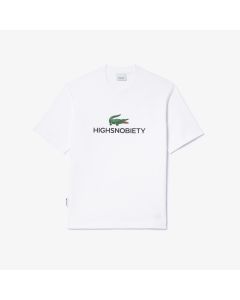 เสื้อยืดผ้าเจอร์ซี่ย์หนาลาคอสท์ รุ่น Lacoste x Highsnobiety